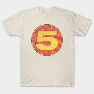 Retro Race Number 5 T-Shirt